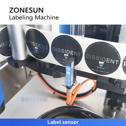 ZONESUN ZS-TB150RP Desktop Round Bottle Label Applicator