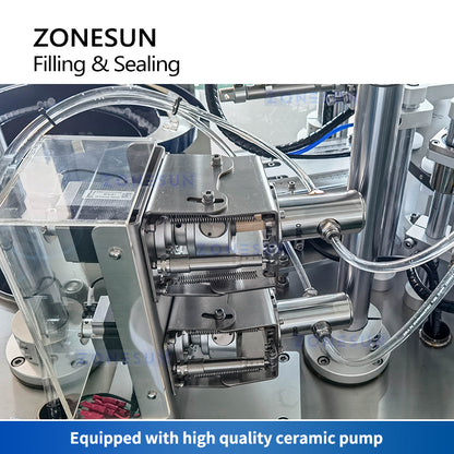 ZONESUN ZS-AFC5 2 Heads Automatic Small Scale Ampule Bottle Filling and Sealing Machine