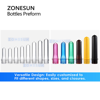 ZONESUN PET Preforms 28mm Plastic Raw Material Blow Molding ZS-PCO1080