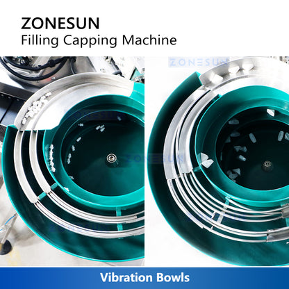 ZONESUN Eye Drop Filling and Capping Machine Onion Oil Packaging Equipment Flat Bottle Filler Capper ZS-AFC6F