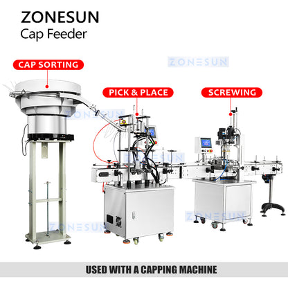 ZONESUN ZS-XG446S Automatic Cap Feeder for Trigger Spray Lid