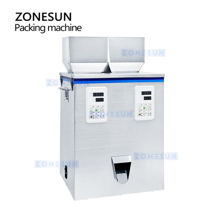 ZONESUN Digital Control Particle Granule Filling Weigher Machine ZS-GWF2