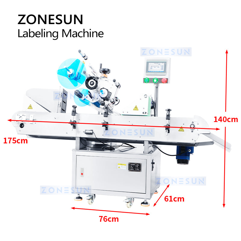 ZONESUN ZS-TB823 Máquina automática de etiquetado envolvente de botellas redondas