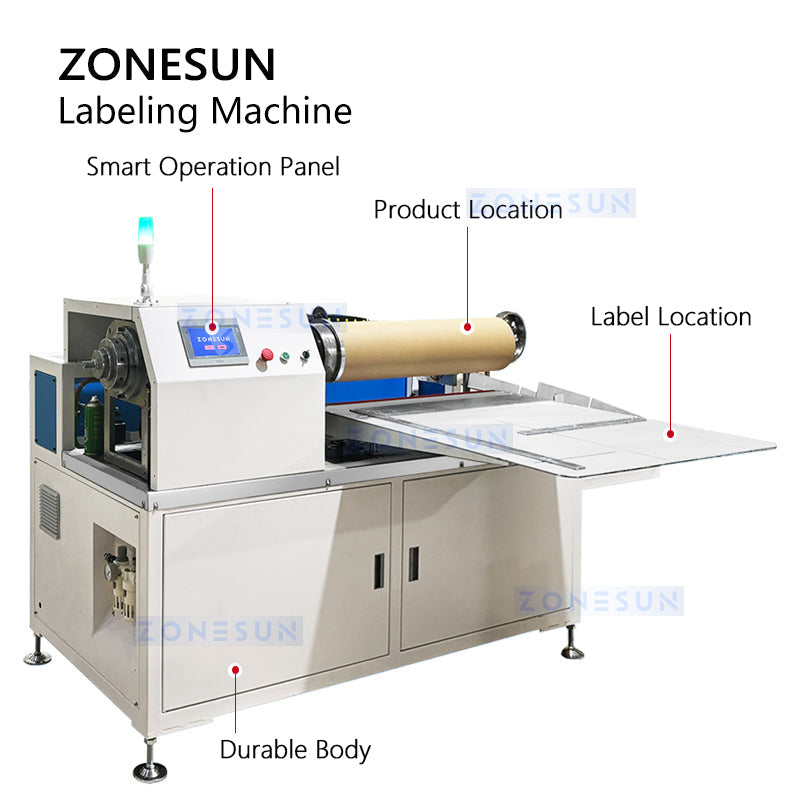 ZONESUN ZS-ZGL7 Paper Can Glue Labeling Machine