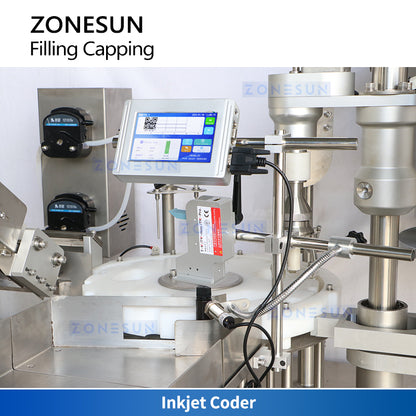 ZONESUN ZS-AFC37  Automatic Rotary Filling & Capping Machine