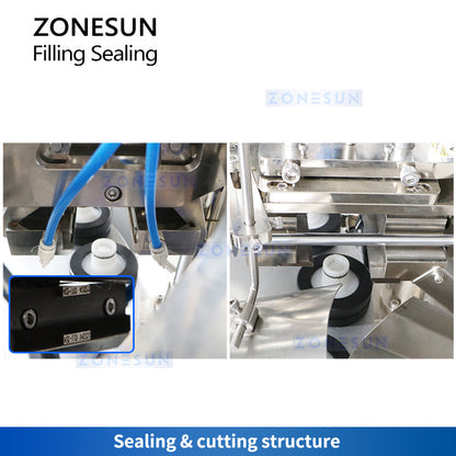 ZONESUN ZS-FS007U Facial Cleanser Plastic Tube Filling and Sealing Machine