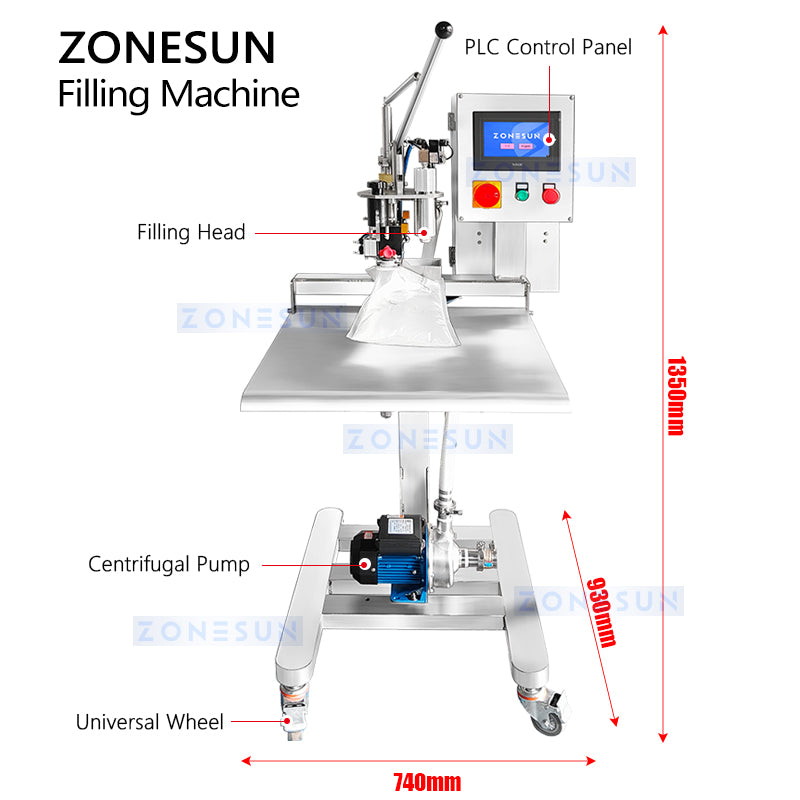 ZONESUN ZS-BIB01M Semi-automatic BIB Filler