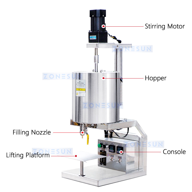 ZONESUN ZS-GTK20 Manual Lipstick Liquid Filling Machine