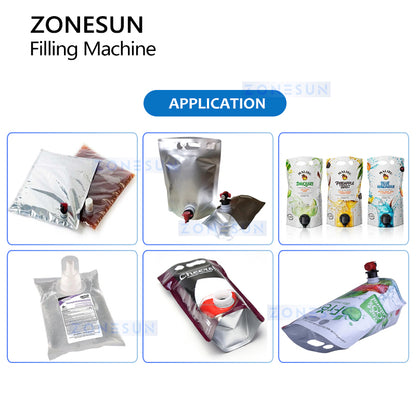 ZONESUN ZS-BIB01 BIB Filler Tap Spout Pouch Liquid Filling Machine