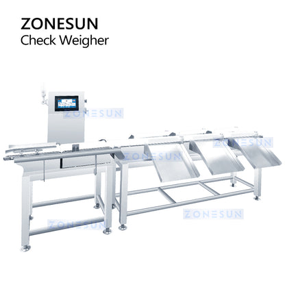 ZONESUN ZS-CWFD Multistage Weight Sorting Machine Inline Production Checkweigher