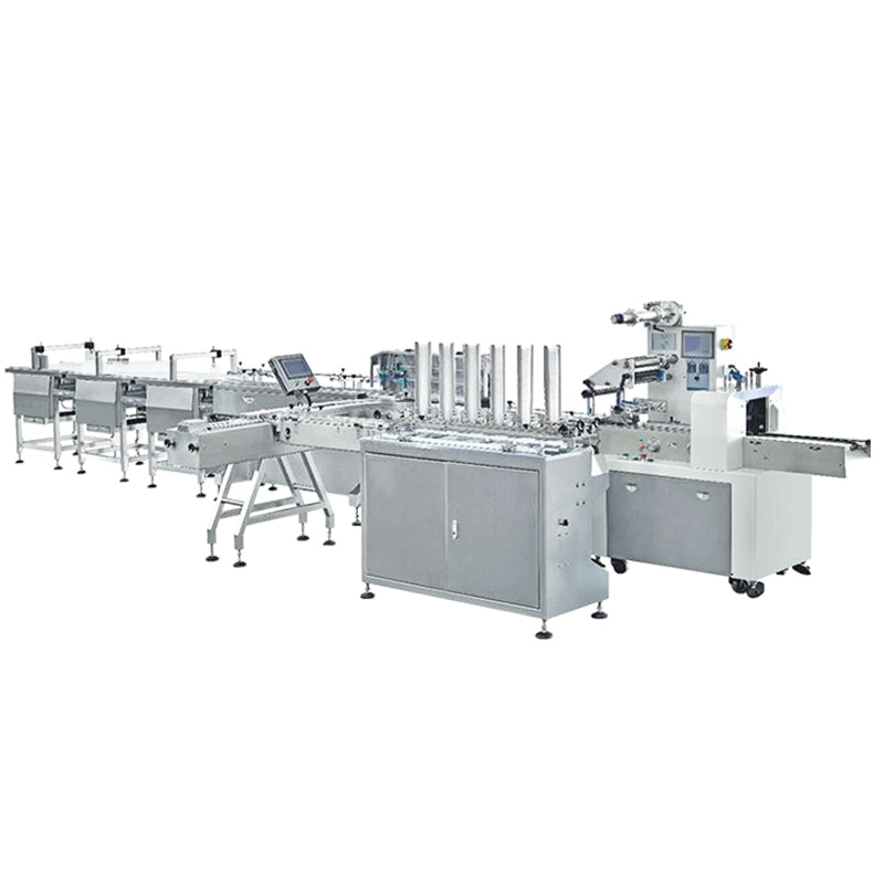 ZONESUN ZS-WMC250L Automatic Production Line Horizontal Flow Wrapping Machine