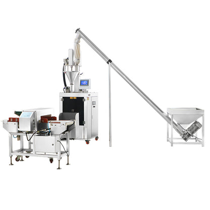 ZONESUN Automatic Powder Packing Machine Auger Filler with Metal Detector ZS-PFSL1