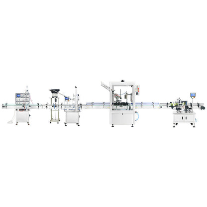 ZONESUN Liquor Bottling Machine Cork Capper PVC Capsule Heat Shrinker Wrap Around Labeler Spirits Liquid Packing ZS-FAL180Z5