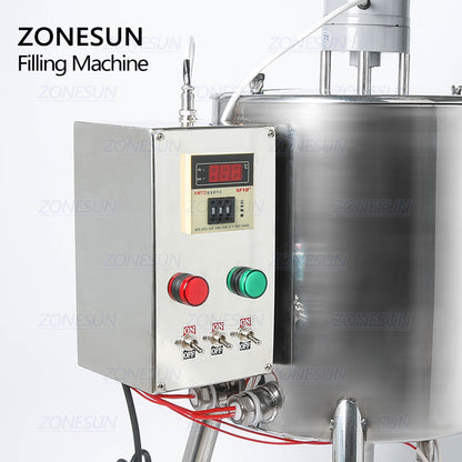 ZONESUN Lipstick Filling Machine Mixing Tank Heating Barrel