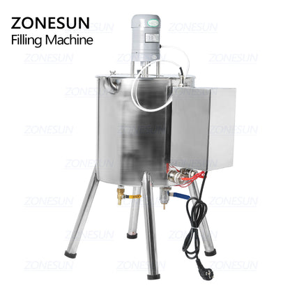 ZONESUN Lipstick Filling Machine Mixing Tank Heating Barrel