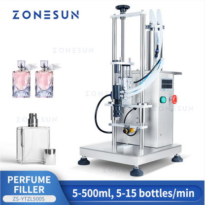 ZONESUN ZS-YTZL500 Semi-automatic 4 Nozzles Vacuum Liquid Perfume Filling Machine