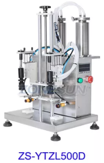 ZONESUN ZS-YTZL500 Semi-automatic 4 Nozzles Vacuum Liquid Perfume Filling Machine