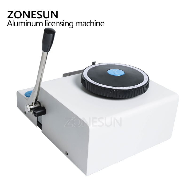 ZONESUN 52 Characters Manual Name Plate Embossing Machine