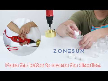 ZONESUN Electric Pneumatic Manual Capping Machine Set