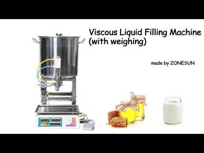 ZONESUN 50-2500g Pneumatic Paste Filling Ang Weighing Machine