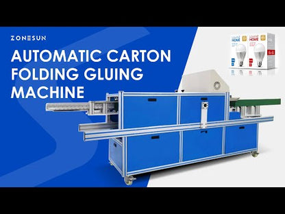 ZONESUN ZS-FHJ300B Automatic Carton Folding Gluing Sealing Machine