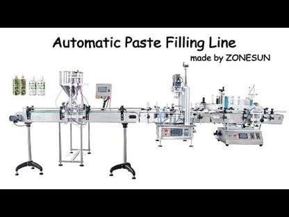 ZONESUN ZS-FAL180C8 Desktop Paste 2 Nozzles Filling Capping and Labeling Machine