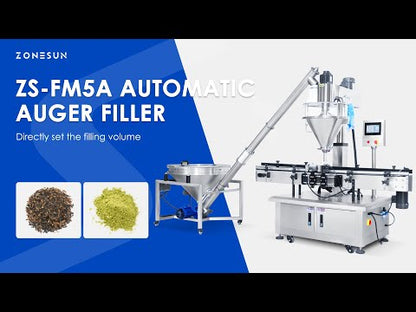 ZONESUN ZS-FM5A Servo Motor Automatic Auger Powder Feeding Filling Machine