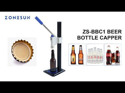 Máquina tapadora manual de tapas de botellas de cerveza ZONESUN ZS-BBC1 