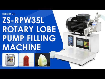 ZONESUN ZS-RPW35 Lhigh-flow Rotary Lobe Pump Bucket Filling Machine