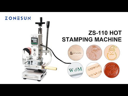 ZONESUN ZS-110 10x13cm Slidable Workbench Hot Stamping Machine