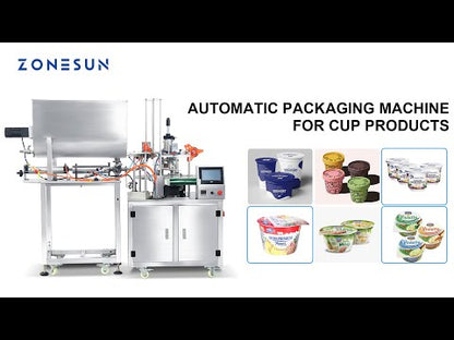 ZONESUN ZS-FS600 Automatic Cup Ice Cream Paste Filling Sealing Machine