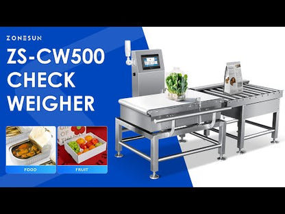 ZONESUN ZS-CW500 Inline Check weigher Conveyor Industrial Weighing Equipment