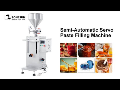 ZONESUN ZS-GTSM1 Semi-automatic Servo Motor Rotor Pump Paste Filling Machine