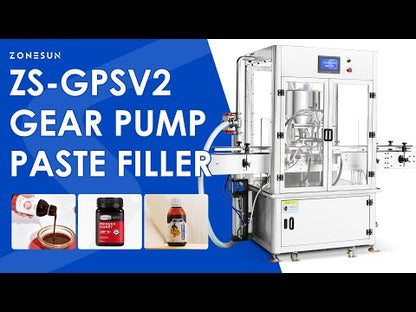 ZONESUN ZS-GPSV2 Filling Machine Servo Gear Pump Thick Paste Filler