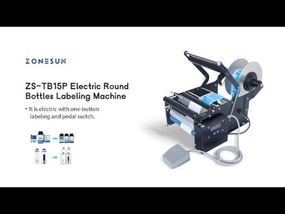 ZONESUN ZS-TB16P Electric Round Bottle Labeling Machine