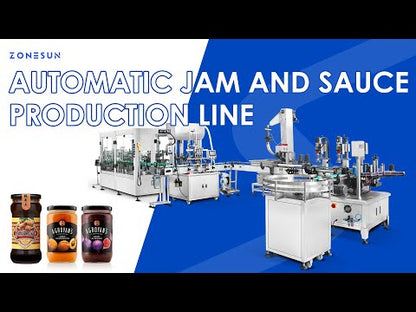 ZONESUN ZS-FALU3 Automatic Production Line Fruit Jam Chocolate Hot Sauce Packaging System