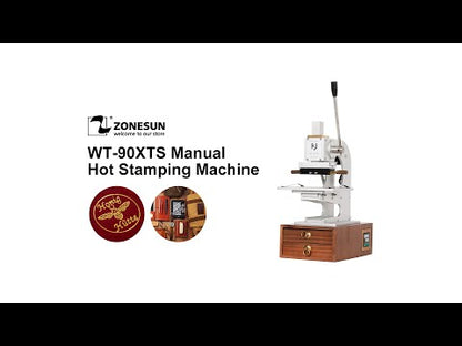 ZONESUN WT-90XTS Infrared Locator Multifunction Hot Foil Stamping Machine With Drawers