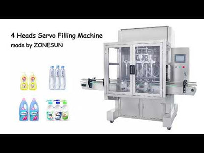 ZONESUN ZS-SV4G 4 Nozzles Automatic Servo Paste Filling Machine