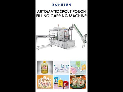 ZONESUN ZS-AFC6YL Automatic Spout Pouch Liquid Filling Capping Machine