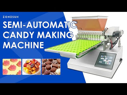 ZONESUN Chocolate Depositor Gummy Filling Machine Candy Making Machine ZS-FM7C