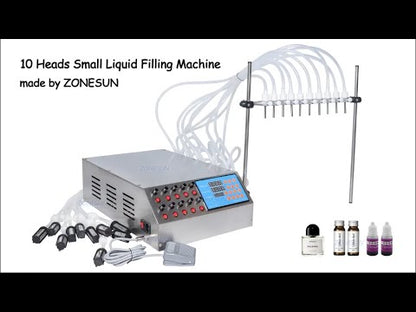 ZONESUN ZS-YTPP10 Electric 10 Nozzles Peristaltic Pump Liquid Filling Machine