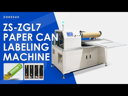 ZONESUN ZS-ZGL7 Paper Can Glue Labeling Machine