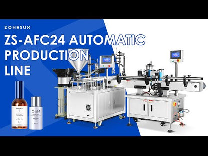 ZONESUN Automatic Liquid  Filling Capping and Labeling Machine Bottle Packaging Production Line ZS-AFCL3