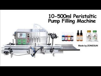 ZONESUN ZS-DTPP4B Automatic 4 Nozzles Peristaltic Pump Liquid Filling Machine