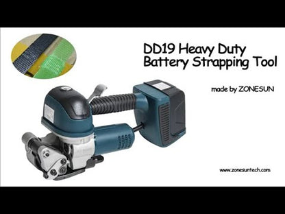 ZONESUN DD19 13-19mm PET & PP Heavy Duty Battery Strapping Machine