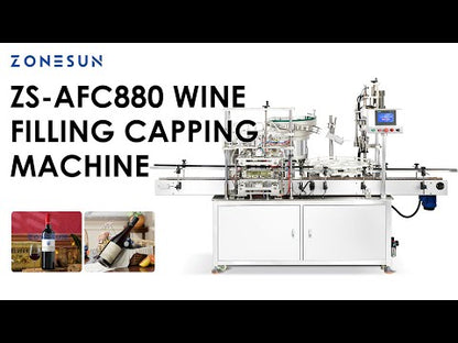 ZONESUN ZS-AFC880 Wine Bottling Filling ROPP Sealing Machine