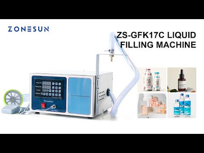 ZONESUN ZS-GFK17C Semi-automatic Diaphragm Pump Liquid Filling Machine