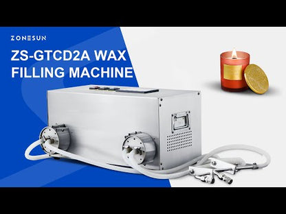 ZONESUN ZS-GTCD2A Heat Resistant Gear Pump Wax Liquid Filling Machine