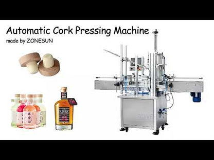 ZONESUN ZS-XG16D1 Custom Automatic Wooden Cork Cap Pressing Machine With Cap Feeder