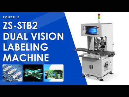 ZONESUN ZS-STB2 CCD Visual Inspection Flat Labeling Machine